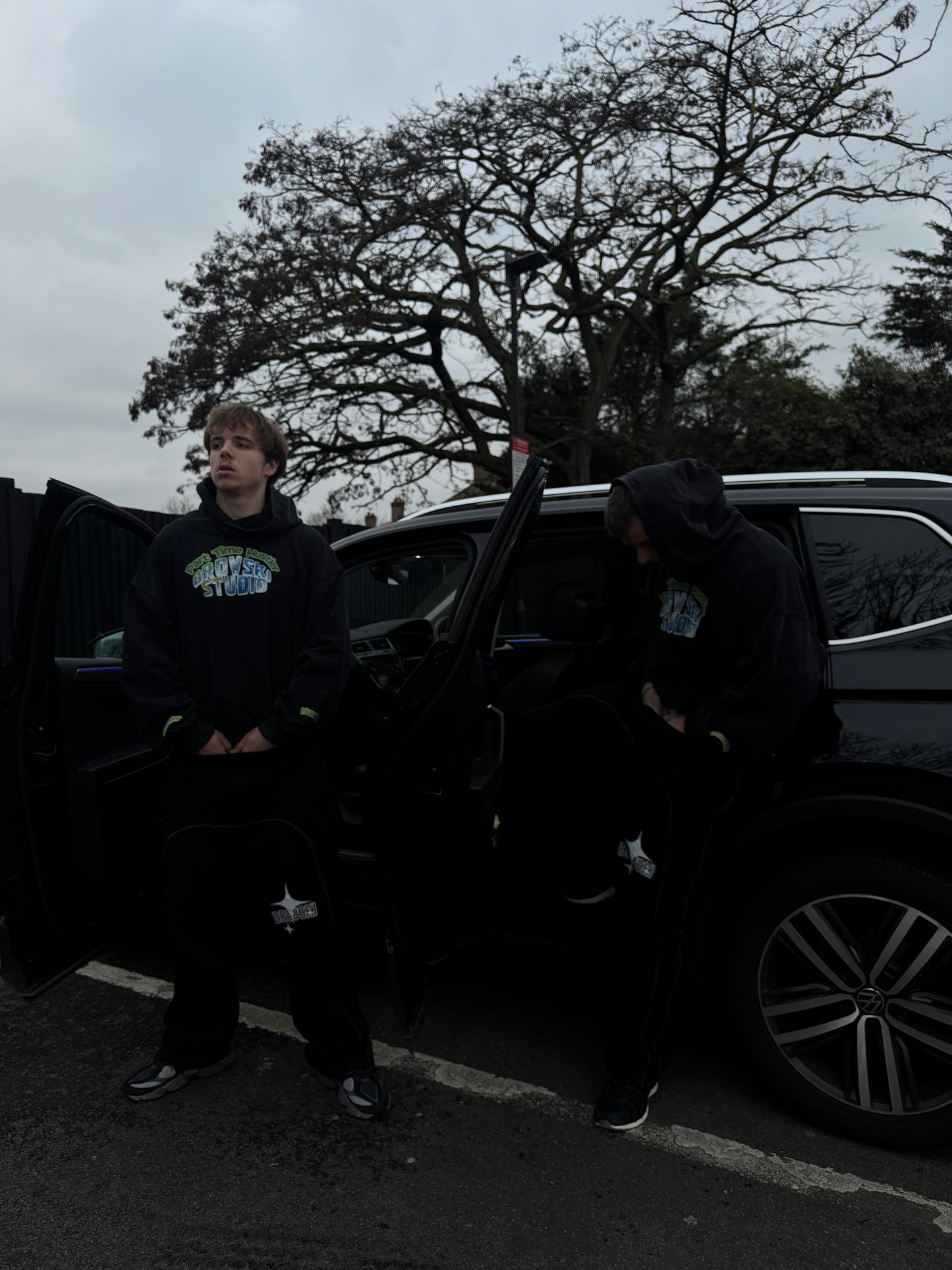 Brovski X Part Time Hustler Oversized hoodie