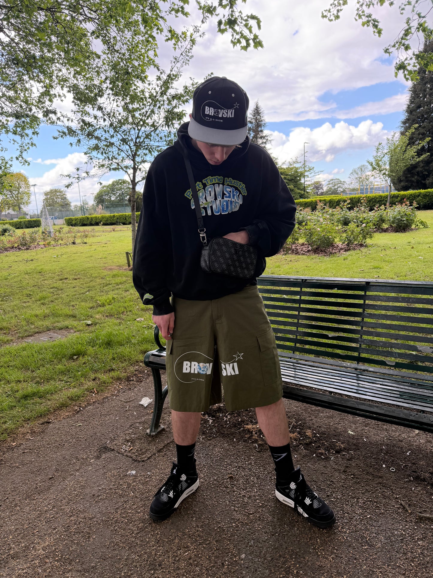 Woven Cargo Shorts (Green)