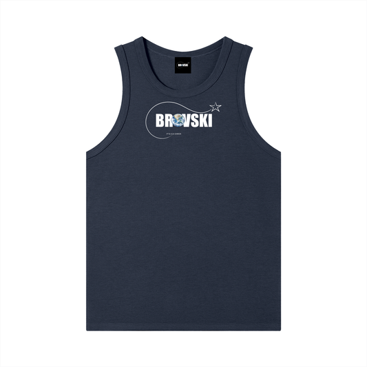 Blue Brovski Tank Top