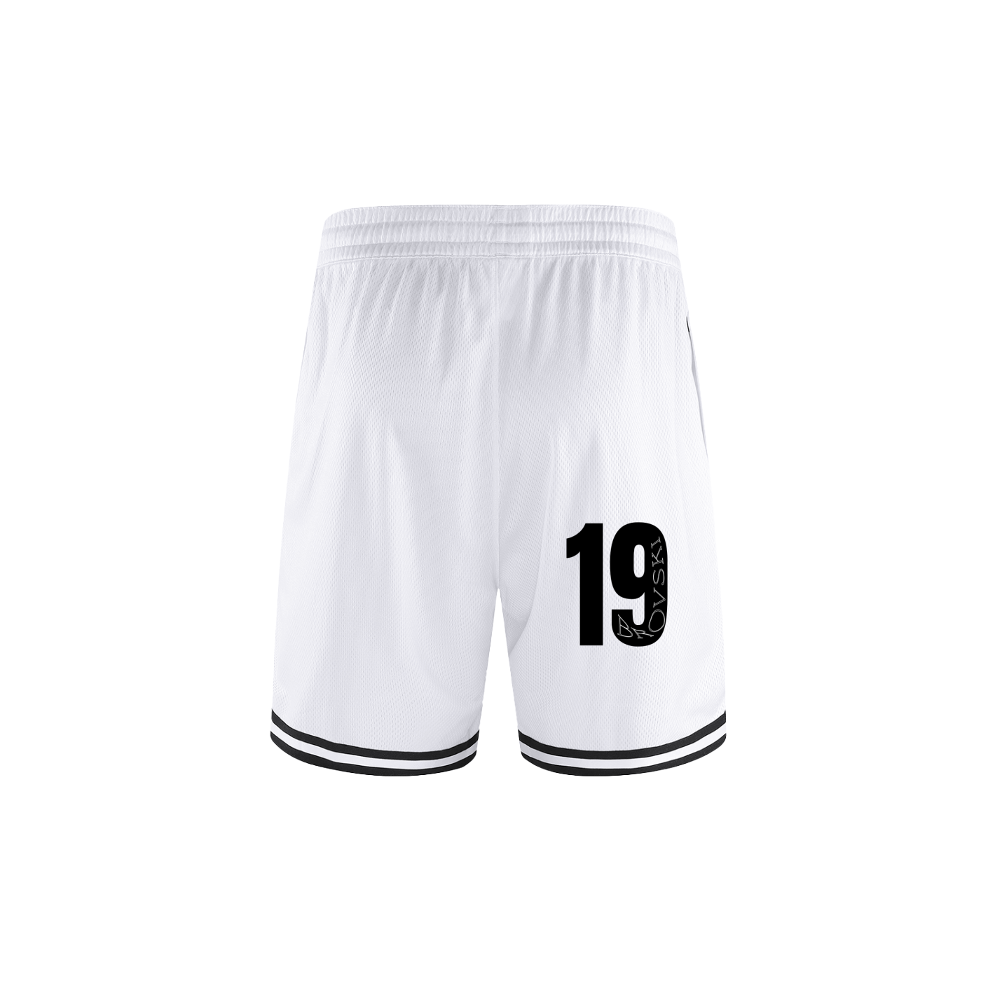 Unisex Classic Stripe Trim Basketball Shorts