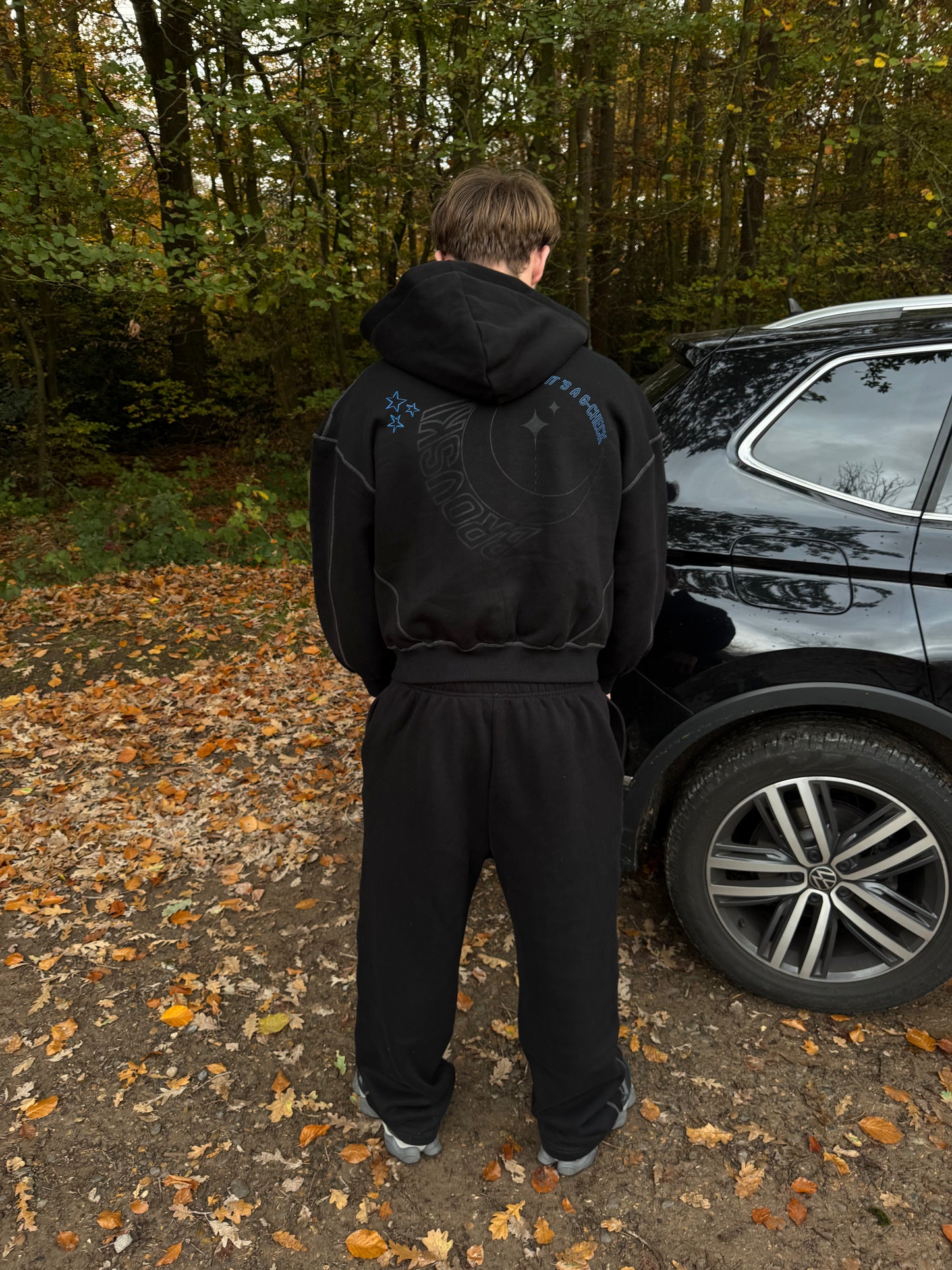 Contrast-Stitched Brovski Fleece Sweatpants
