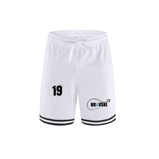 Unisex Classic Stripe Trim Basketball Shorts