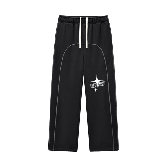 Contrast-Stitched Brovski Fleece Sweatpants